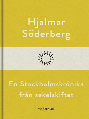 cover image of En Stockholmskrönika från sekelskiftet